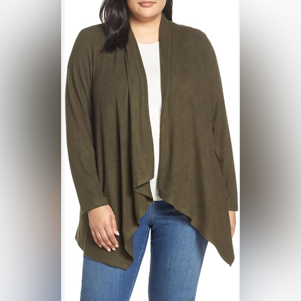 Torrid Olive Draped Women's Cardigan